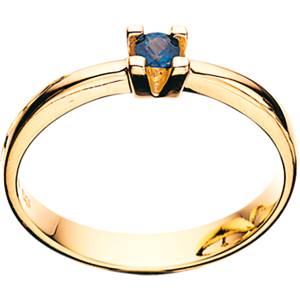 Scrouples 14 Karat Guld Ring med Safir 703495