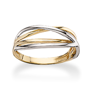 8 Karat Guld Ring fra Scrouples med Hvidguld 710614