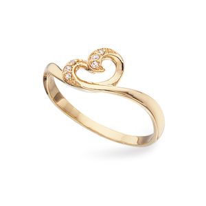 Hjerte 8 Karat Guld Ring fra Scrouples 712733