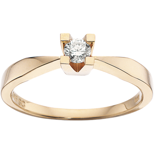 Kleopatra Ring 0,15 ct. i 14 Karat Guld fra Scrouples