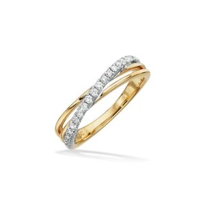 14 Karat Guld Ring fra Scrouples med Hvidguld og Brillanter 0,20 Carat H-W/SI