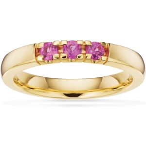 Grace 14 Karat Guld Ring fra Scrouples med Pink Safir