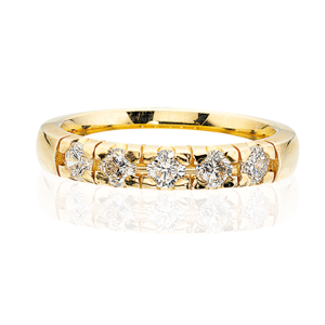Scrouples 14 Karat Guld Ring med Diamanter 0,35 Carat W/SI