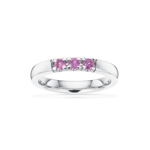 Scrouples Grace 14 Karat Hvidguld Ring med Pink Safir