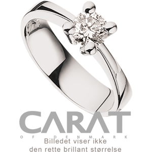 Carat Ring 0,50 ct. i 14 Karat Hvidguld fra Scrouples