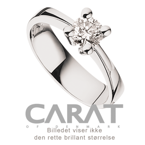 Carat Ring 0,25 ct. i 14 Karat Hvidguld fra Scrouples