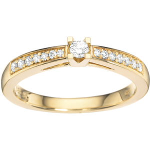 Klepatra Queen Ring 0,15 ct. i 14 Karat Guld fra Scrouples