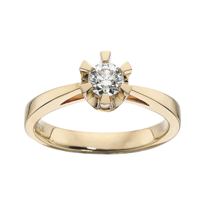 Prinsesse Ring 0,35 ct. i 14 Karat Guld fra Scrouples