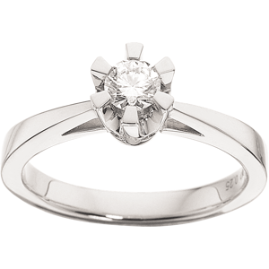 Prinsesse Ring 0,25 ct. i 14 Karat Hvidguld fra Scrouples