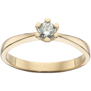 Scrouples Vida Ring i 14 Karat Guld med Diamant 0,20 Carat H-W/P1