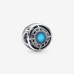 Pandora Moments Marvel Avengers Iron Man Arc Reactor Sterling Sølv Vedhæng med Blå Emalje