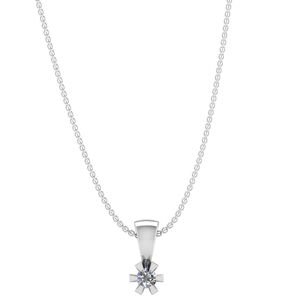 Henrik Ørsnes Design 14KT VEDHÆNG M. DIAMANT 0,05 CARAT TW/SI