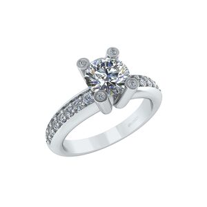 Fantasy 14 Karat Hvidguld Ring fra Henrik Ørsnes Design med Diamanter 1,30 Carat W/SI