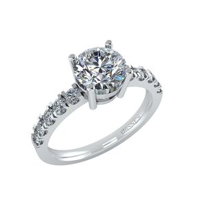 14 Karat Hvidguld Ring fra Henrik Ørsnes Design med Diamanter 1,30 Carat W/SI
