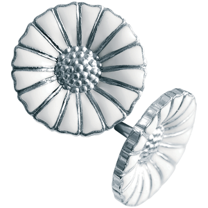 GEORG JENSEN RHODINERET SØLV DAISY ØRESTIKKER 11MM