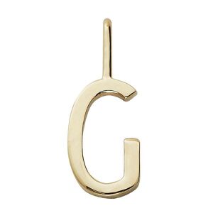 Design Letters Vedhæng Til Halskæde - G - 18 K Guldbelagt - Design Letters - Onesize - Smykker