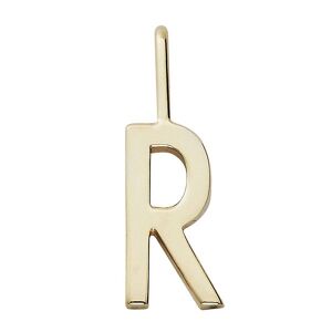 Design Letters Vedhæng Til Halskæde - R - 18 K Guldbelagt - Design Letters - Onesize - Smykker