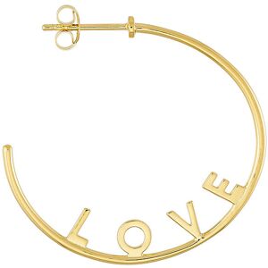 Design Letters Ørering - 1 Stk. - Love Hoop - Guld - Design Letters - Onesize - Smykker