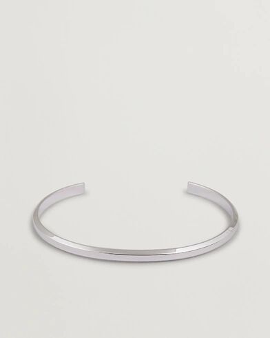 Skultuna Icon Cuff Thin Polished Steel men L Sølv