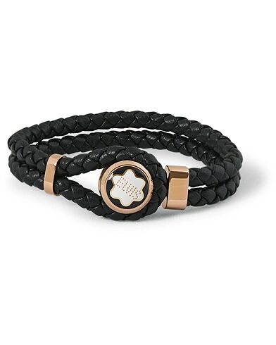 Montblanc Elvis Steel Leather Bracelet men One size