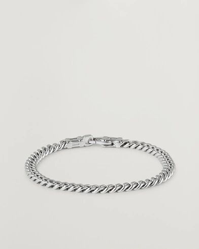 Tom Wood Curb Bracelet L Silver men L - 19,5cm Sølv