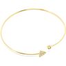 Shabama Rígida Coney pulsera #oro brillo 1 u