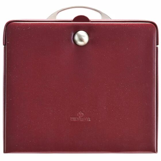Windrose Merino Charmbox Caja para joyas joyero 25,5 cm rot