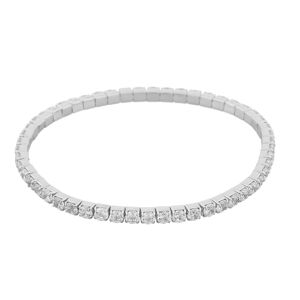 Snö Of Sweden Meadow Elastic Bracelet M/L – Silver/Clear