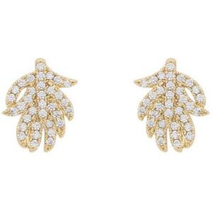 Snö Of Sweden North Earrings 10 mm – Gold/Clear