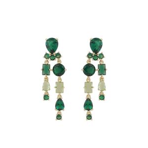 Snö Of Sweden Ellie Pendant Earring – Gold/Mix Green