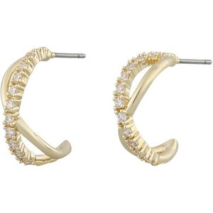 Snö Of Sweden Paris Round Earring 15 mm – Gold/Clear