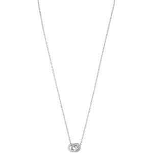 Snö Of Sweden Connected Pendant Necklace 42 cm – Silver/Clear