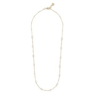 Snö Of Sweden Julie Small Chain Necklace – Gold/White