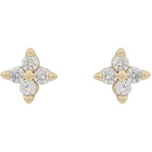 Snö Of Sweden Wish Small Earrings 5 mm – Gold/Clear