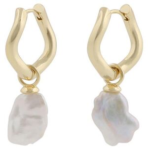 Snö Of Sweden Julie Round Earring – Gold/White