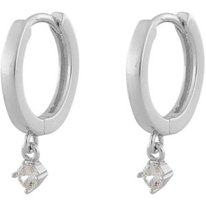 Snö Of Sweden Camille Small Ring Earring ─ Silver/Clear