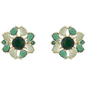 Snö Of Sweden Ellie Big Earring – Gold/Mix Green