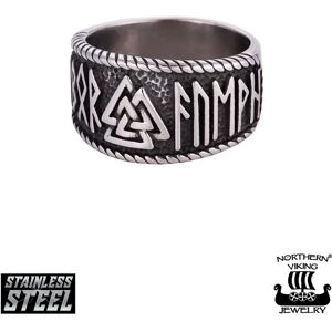 Viking Steel Valknut sormus - Teräs