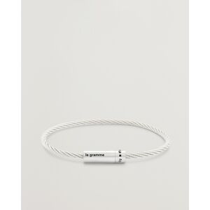 LE GRAMME Cable Bracelet Brushed Sterling Silver 9g - Size: One size - Gender: men