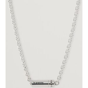 LE GRAMME Chain Cable Necklace Sterling Silver 27g - Musta - Size: One size - Gender: men