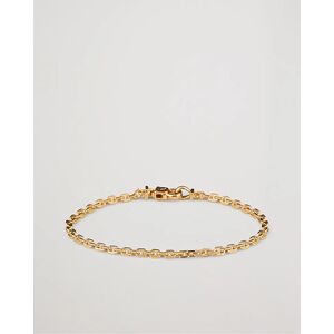 Wood Anker Chain Bracelet Gold - Musta - Size: One size - Gender: men