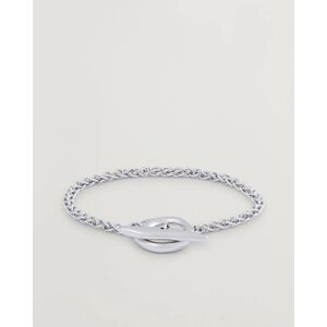 Wood Robin Bracelet Silver - Musta - Size: One size - Gender: men