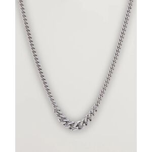 Wood Dean Chain Necklace Silver - Sininen - Size: 46 50 54 - Gender: men