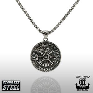 Northern Viking Jewelry Vegvisir -kaulakoru NVJRS070