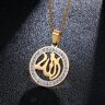 b behover. 18k kullatut riipukset korut ympyrä pyöreä kulta islam Allah