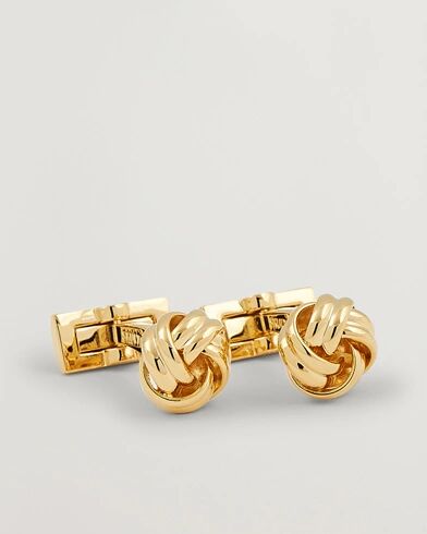 Skultuna Cuff Links Black Tie Collection Knot Gold