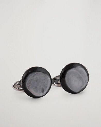 Stenströms Mother of Pearl Cufflink Grey