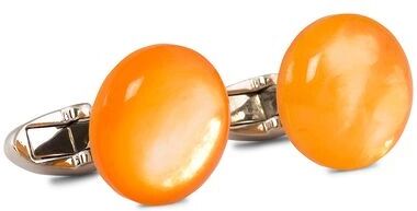 Stenströms Mother of Pearl Cufflink Orange