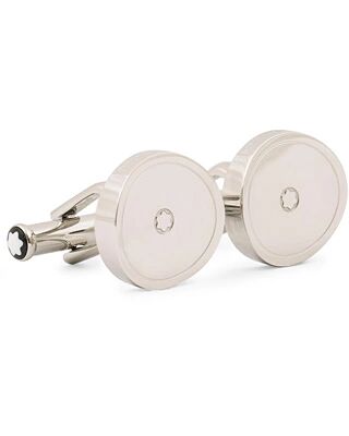 Montblanc Steel Cufflinks White Emblem