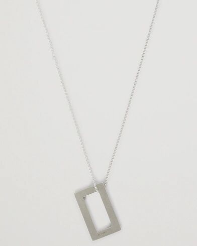 LE GRAMME Rectangular Necklace Le 3.4 Sterling Silver